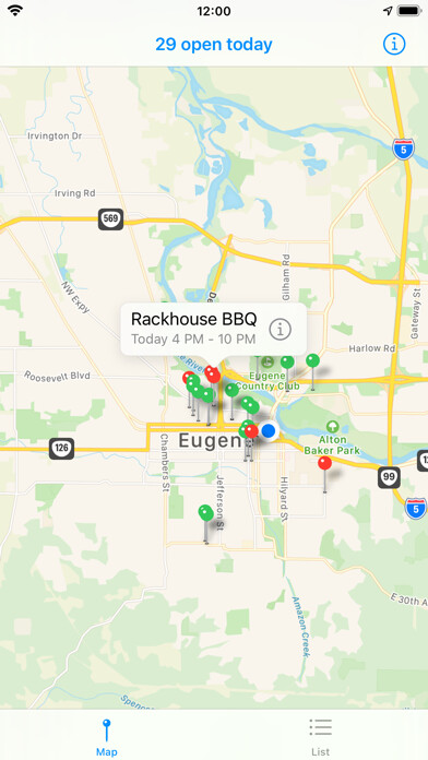 Emulate iPhone app Street Food Eugene using MyAndroid Emulate iPhone app Street Food Eugene using MyAndroid
