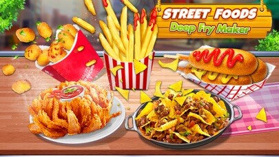 Emulate iPhone app Street Fry Foods Cooking Games using MyAndroid
