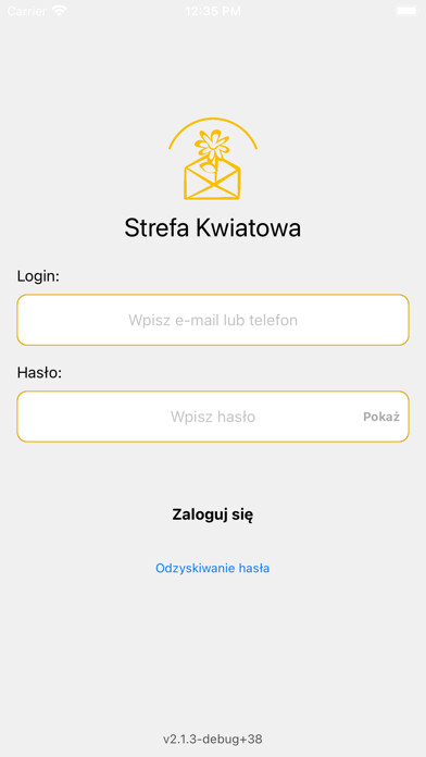 Emulate iPhone app Strefa Kwiatowa using MyAndroid Emulate iPhone app Strefa Kwiatowa using MyAndroid