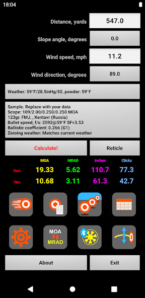 Run android online APK Strelok Pro from MyAndroid or emulate Strelok Pro using MyAndroid