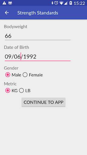 Run android online APK Strength Standards from MyAndroid or emulate Strength Standards using MyAndroid
