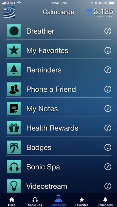 Emulate iPhone app Stressbusters Wellness using MyAndroid