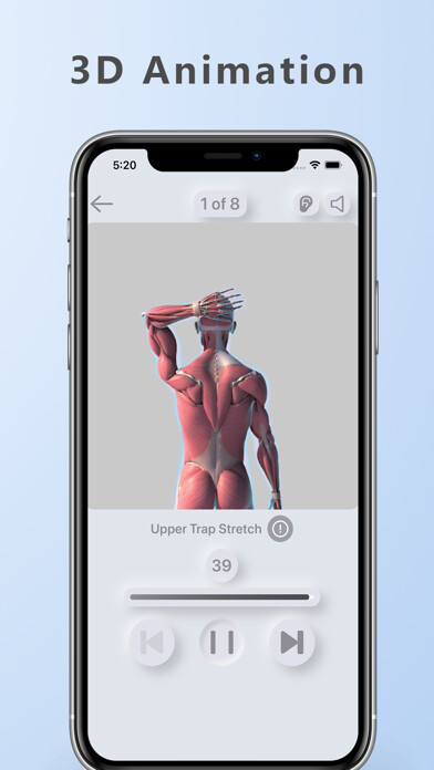 Emulate iPhone app Stretch Anatomy using MyAndroid