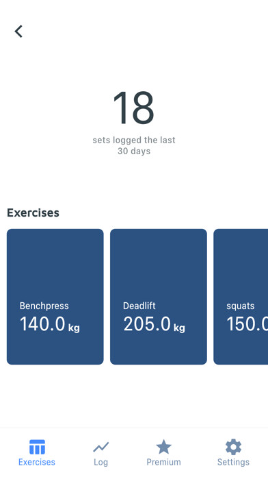 Emulate iPhone app StrictLift - Workout Tracker using MyAndroid