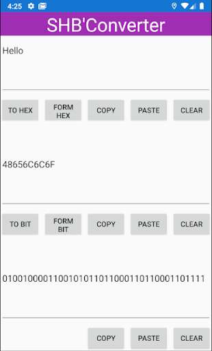 Run android online APK String Hex Bit Converter from MyAndroid or emulate String Hex Bit Converter using MyAndroid