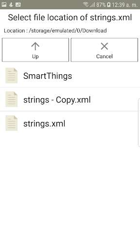 Run android online APK Strings XML filter tool from MyAndroid or emulate Strings XML filter tool using MyAndroid