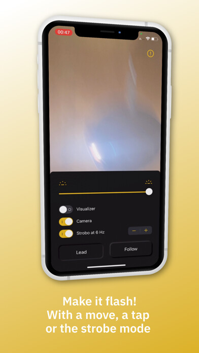 Emulate iPhone app Strobe it! using MyAndroid