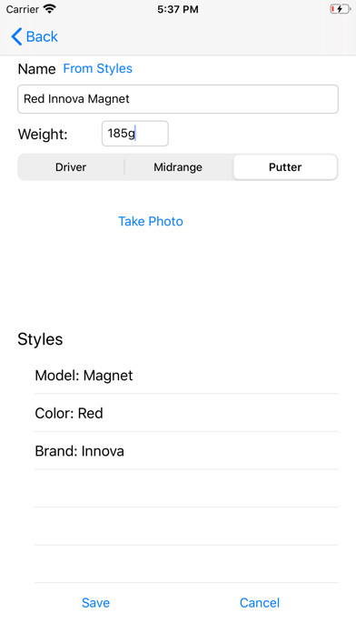 Emulate iPhone app Stroke Manager using MyAndroid