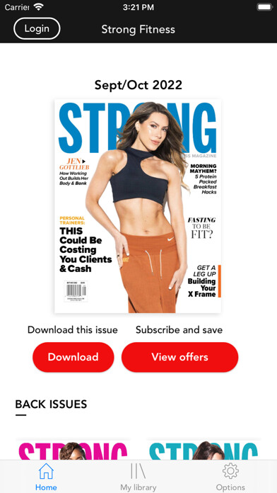 Emulate iPhone app Strong Fitness Magazine using MyAndroid Emulate iPhone app Strong Fitness Magazine using MyAndroid