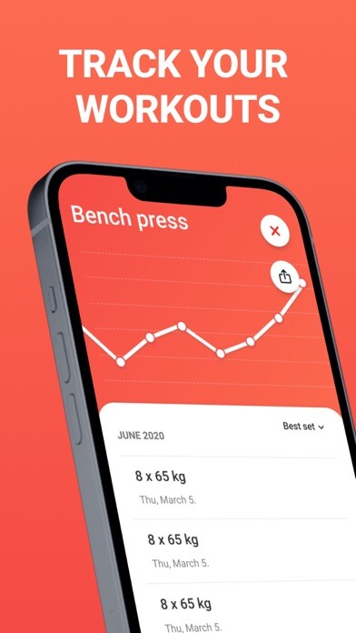 Emulate iPhone app Strongify Easy Workout Tracker using MyAndroid