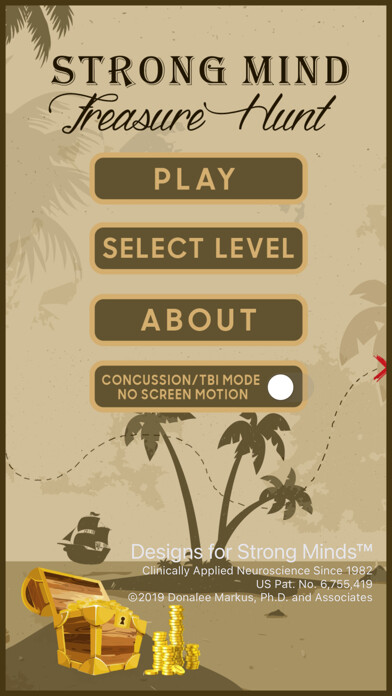 Emulate iPhone app Strong Mind Treasure Hunt using MyAndroid