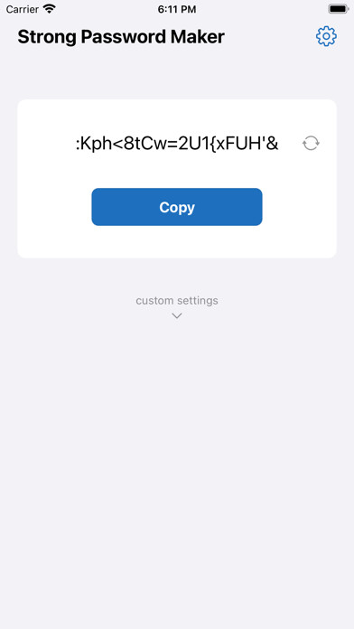 Emulate iPhone app Strong Password Maker using MyAndroid Emulate iPhone app Strong Password Maker using MyAndroid