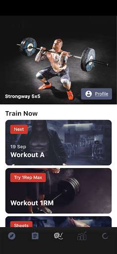 Run android online APK Strongway 5x5 - Weight Lifting & Gym Workout Log from MyAndroid or emulate Strongway 5x5 - Weight Lifting & Gym Workout Log using MyAndroid