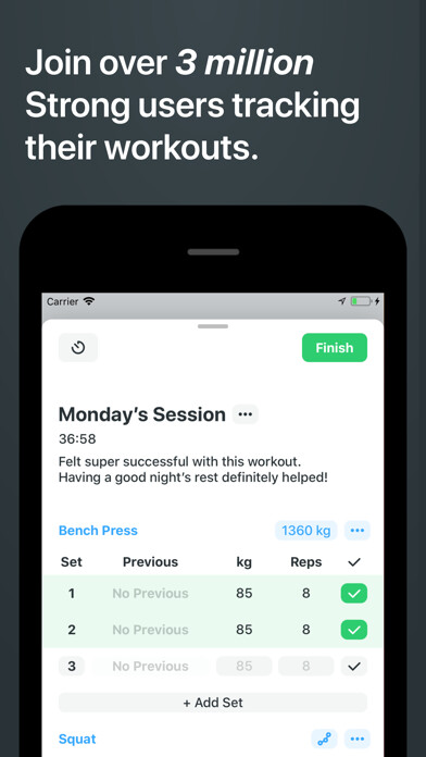 Emulate iPhone app Strong Workout Tracker Gym Log using MyAndroid Emulate iPhone app Strong Workout Tracker Gym Log using MyAndroid