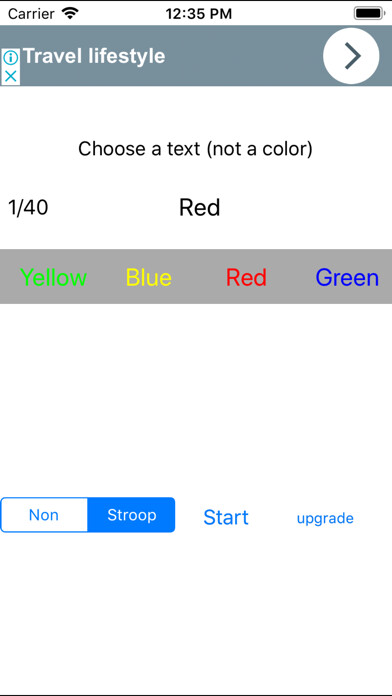 Emulate iPhone app Stroop Test J Lite using MyAndroid Emulate iPhone app Stroop Test J Lite using MyAndroid