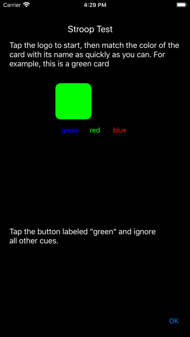 Emulate iPhone app StroopTracker using MyAndroid Emulate iPhone app StroopTracker using MyAndroid
