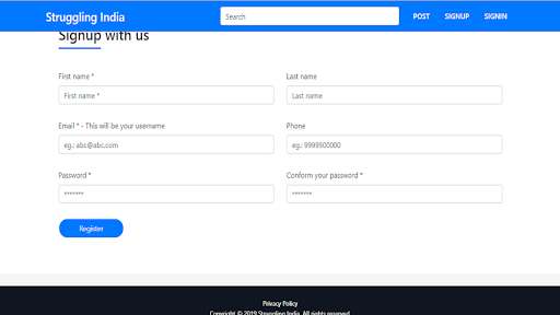 Run android online APK Struggling India from MyAndroid or emulate Struggling India using MyAndroid