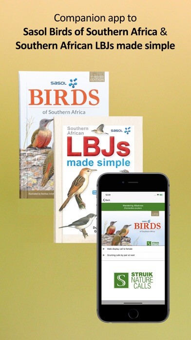 Emulate iPhone app Struik Nature Call App using MyAndroid