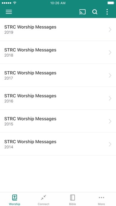 Emulate iPhone app St Thomas Reformed Church using MyAndroid