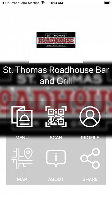 Emulate iPhone app St. Thomas Roadhouse Bar using MyAndroid