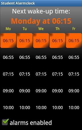 Emulate Android APK Student Alarmclock Lite