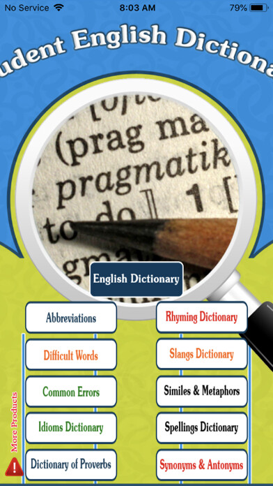 Emulate iPhone app Student English Dictionary using MyAndroid Emulate iPhone app Student English Dictionary using MyAndroid
