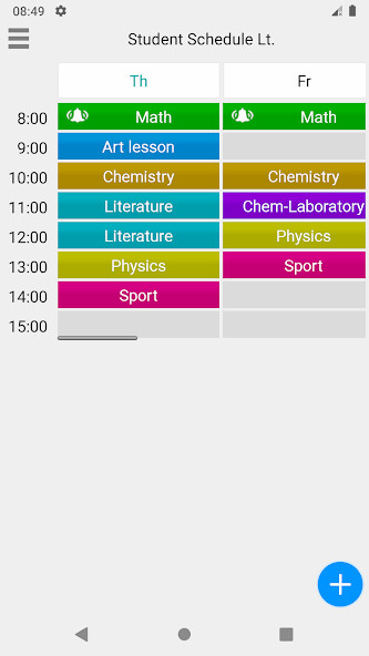 Run android online APK Student Schedule Lt. from MyAndroid or emulate Student Schedule Lt. using MyAndroid