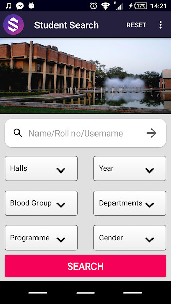 Run android online APK Student Search IITK from MyAndroid or emulate Student Search IITK using MyAndroid