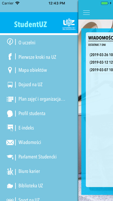 Emulate iPhone app StudentUZ using MyAndroid