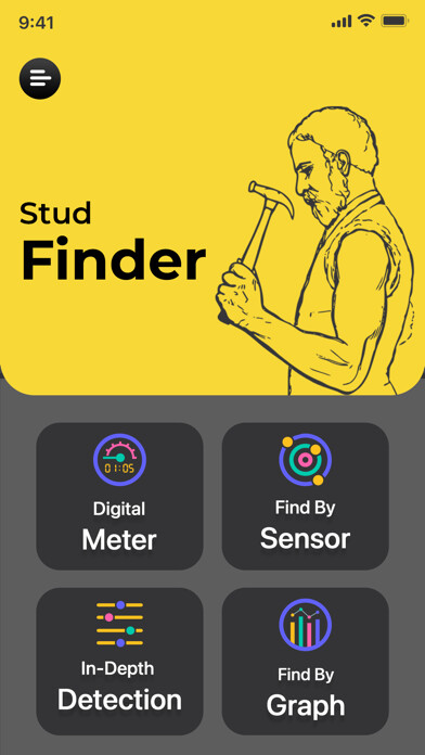 Emulate iPhone app Stud Finder゜ using MyAndroid Emulate iPhone app Stud Finder゜ using MyAndroid