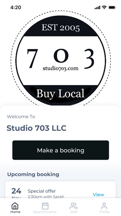 Emulate iPhone app Studio 703 LLC using MyAndroid