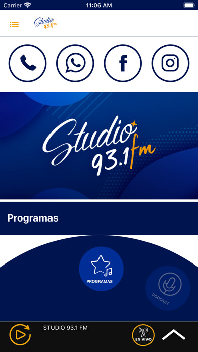 Emulate iPhone app Studio 93.1 using MyAndroid Emulate iPhone app Studio 93.1 using MyAndroid