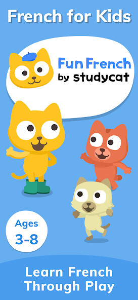 Run android online APK Studycat: Kids Learn French from MyAndroid or emulate Studycat: Kids Learn French using MyAndroid