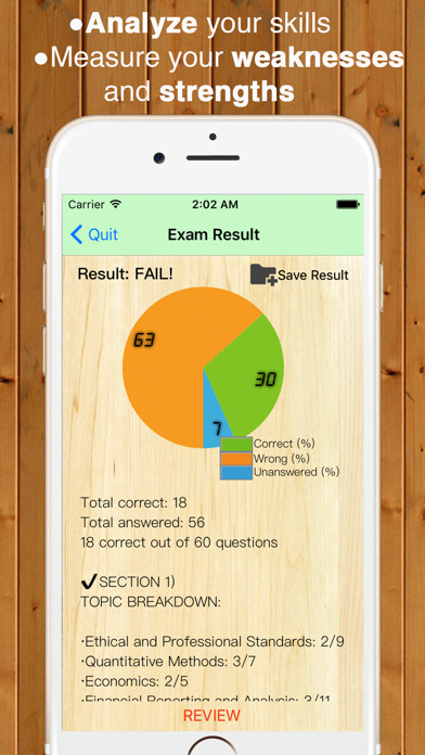 Emulate iPhone app Study for the CFA® Exam Level1 using MyAndroid