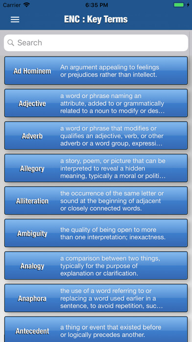 Emulate iPhone app StudyPack English using MyAndroid