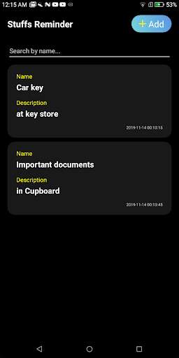 Run android online APK Stuff Reminder from MyAndroid or emulate Stuff Reminder using MyAndroid