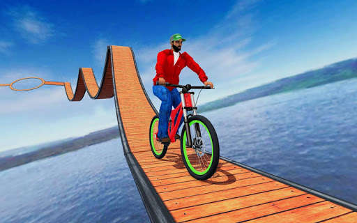 Run android online APK Stunt bike Impossible Tracks 3D: New Bicycle Games from MyAndroid or emulate Stunt bike Impossible Tracks 3D: New Bicycle Games using MyAndroid