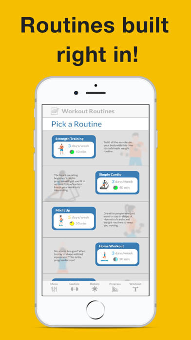 Emulate iPhone app Stupid Simple Workout Tracker using MyAndroid Emulate iPhone app Stupid Simple Workout Tracker using MyAndroid