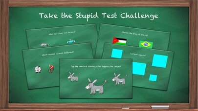 Emulate iPhone app Stupid Test - Brainteasers, Trivia, and Logic using MyAndroid