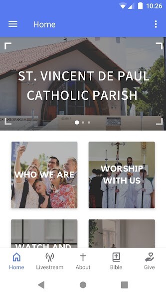 Run android online APK St. Vincents Parish, SD, CA from MyAndroid or emulate St. Vincents Parish, SD, CA using MyAndroid