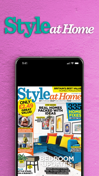 Emulate iPhone app Style at Home Magazine using MyAndroid
