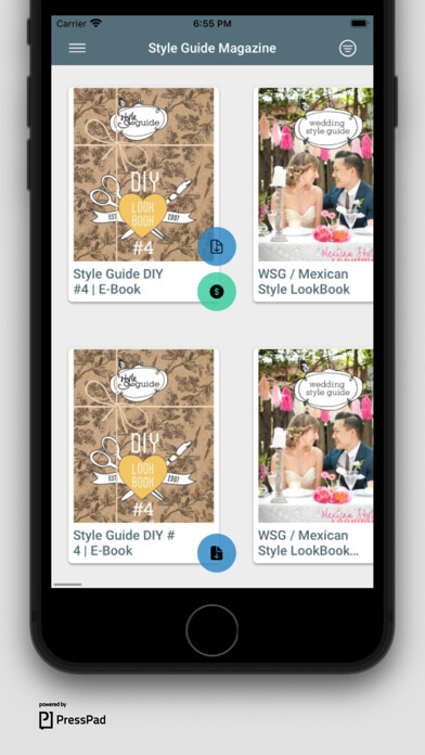 Emulate iPhone app Style Guide Magazine using MyAndroid