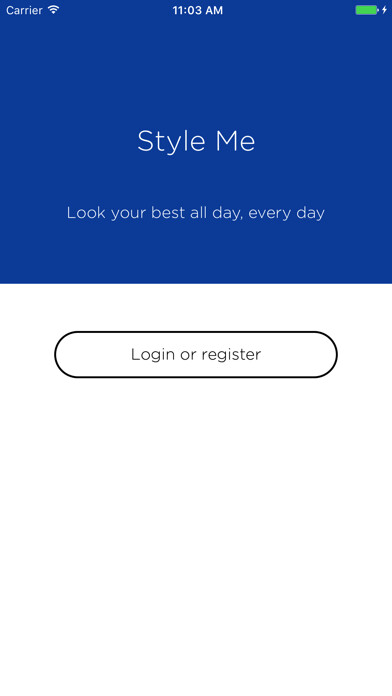 Emulate iPhone app Style Me - Closet Manager using MyAndroid