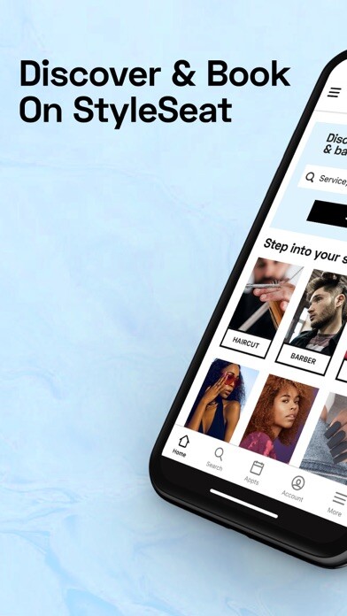 Emulate iPhone app StyleSeat - Salon Appointments using MyAndroid