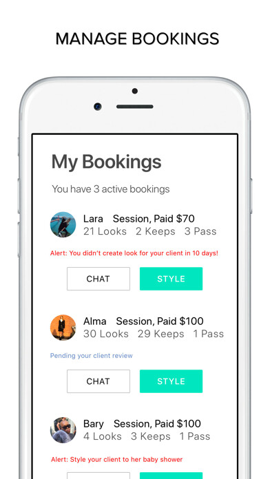 Emulate iPhone app Styling App for Wishi stylists using MyAndroid