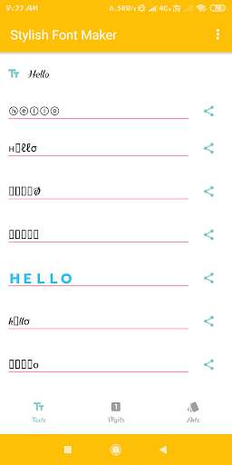 Run android online APK Stylish Fonts Maker Free from MyAndroid or emulate Stylish Fonts Maker Free using MyAndroid