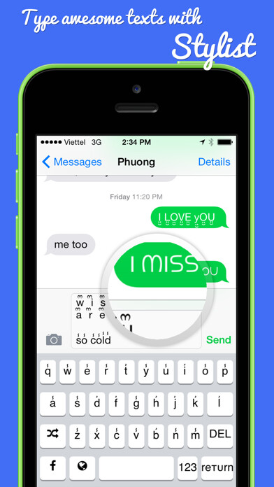 Emulate iPhone app Stylist Fonts Keyboard using MyAndroid Emulate iPhone app Stylist Fonts Keyboard using MyAndroid
