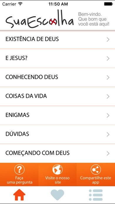 Emulate iPhone app SuaEscolha using MyAndroid