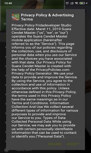 Run android online APK Suara Cendet Master from MyAndroid or emulate Suara Cendet Master using MyAndroid