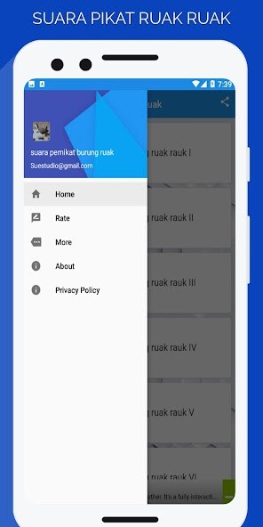 Run android online APK Suara Pemikat Burung Ruak Ruak from MyAndroid or emulate Suara Pemikat Burung Ruak Ruak using MyAndroid
